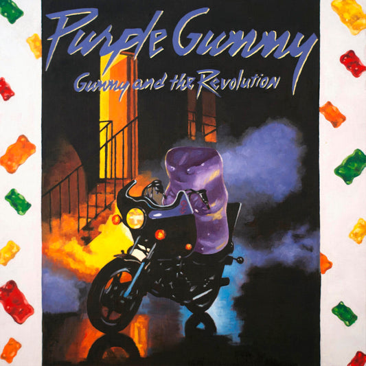 Gummy Bear Purple Rain - Art Print