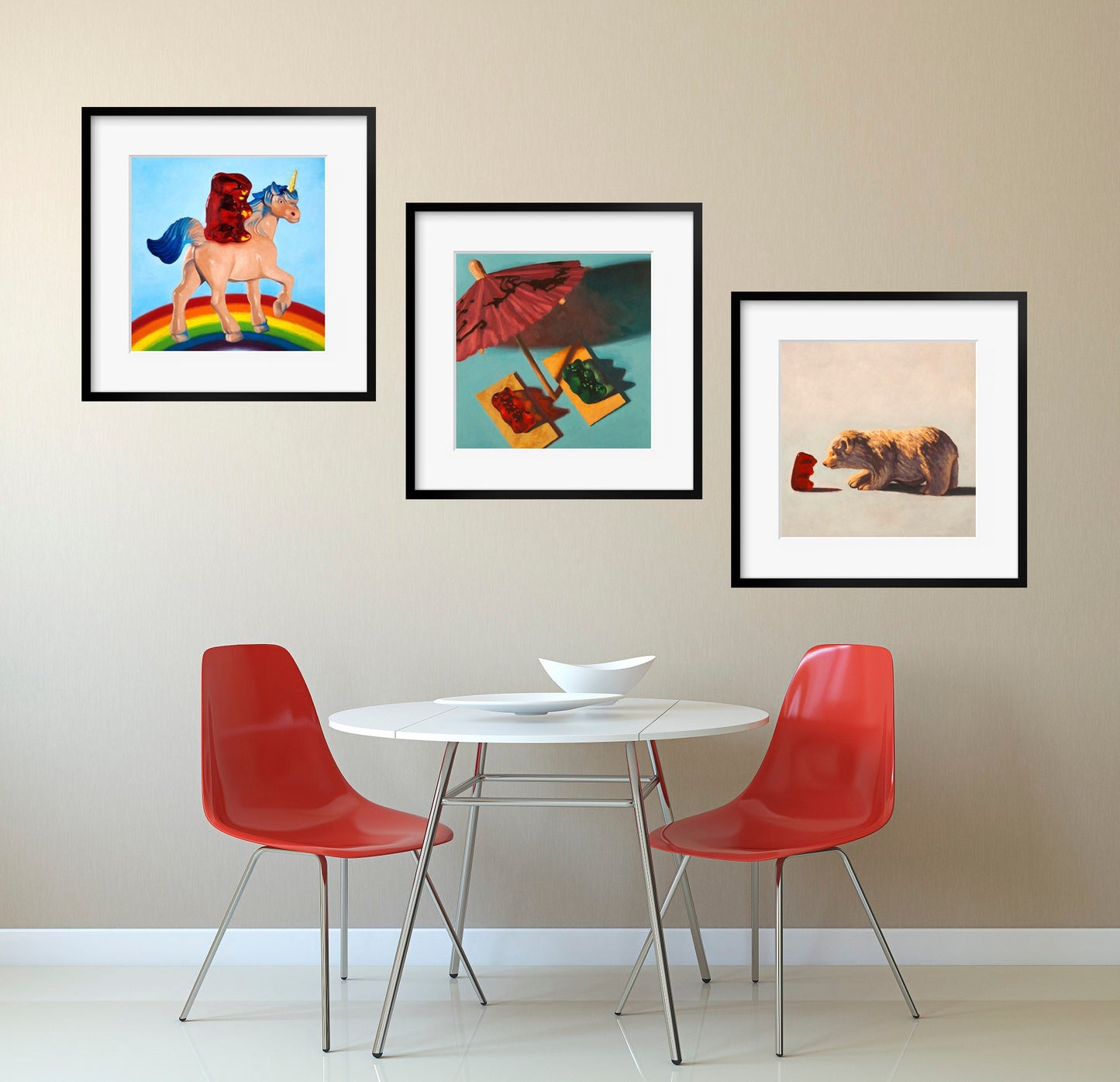 Gummy Bear Art - Set of 3 Prints