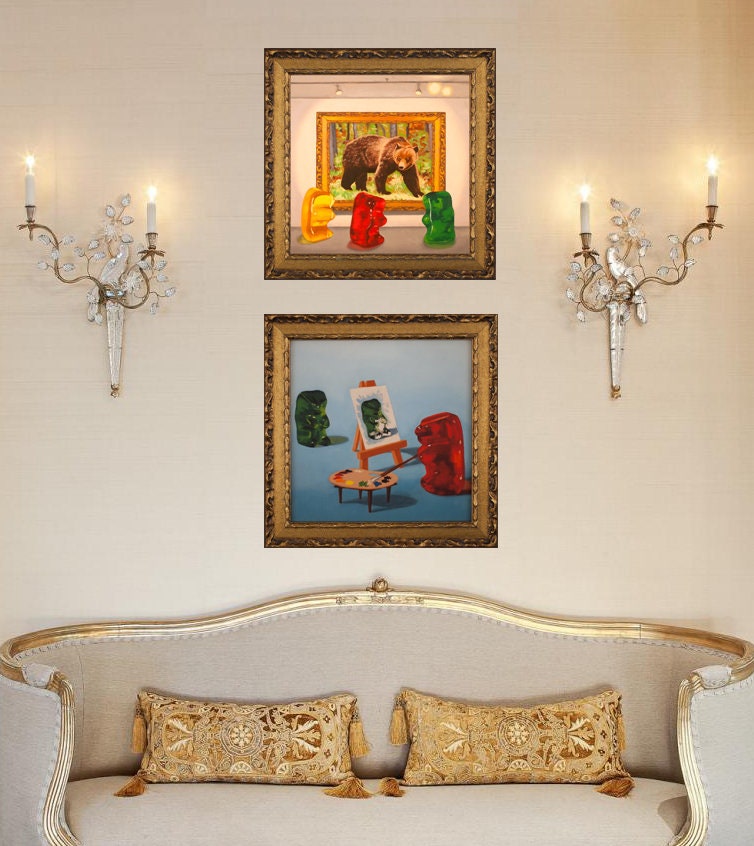 Gummy Bear art - set of 2 prints