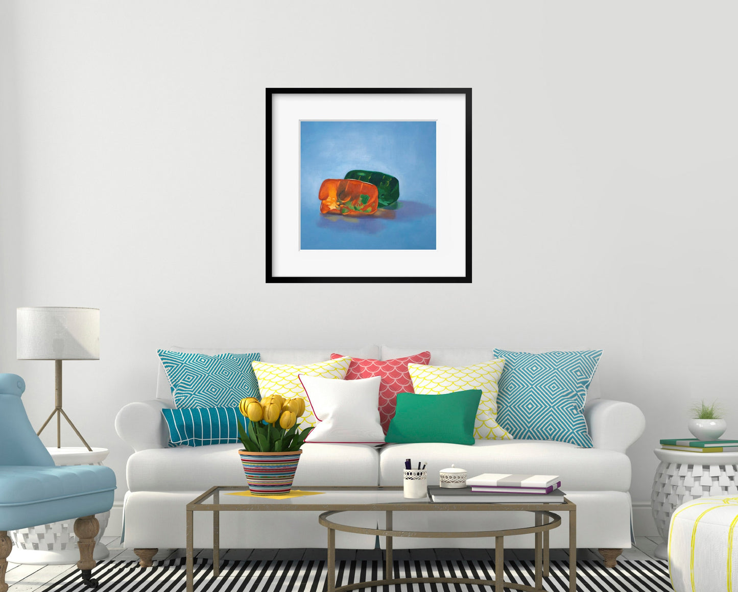 Gummy Bear Spooning - Art print