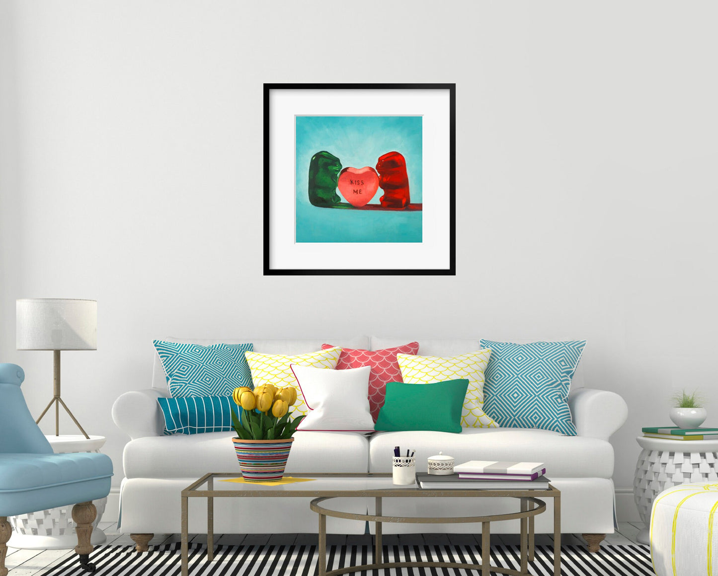 Gummy Bear Valentines Day Gift - Art print