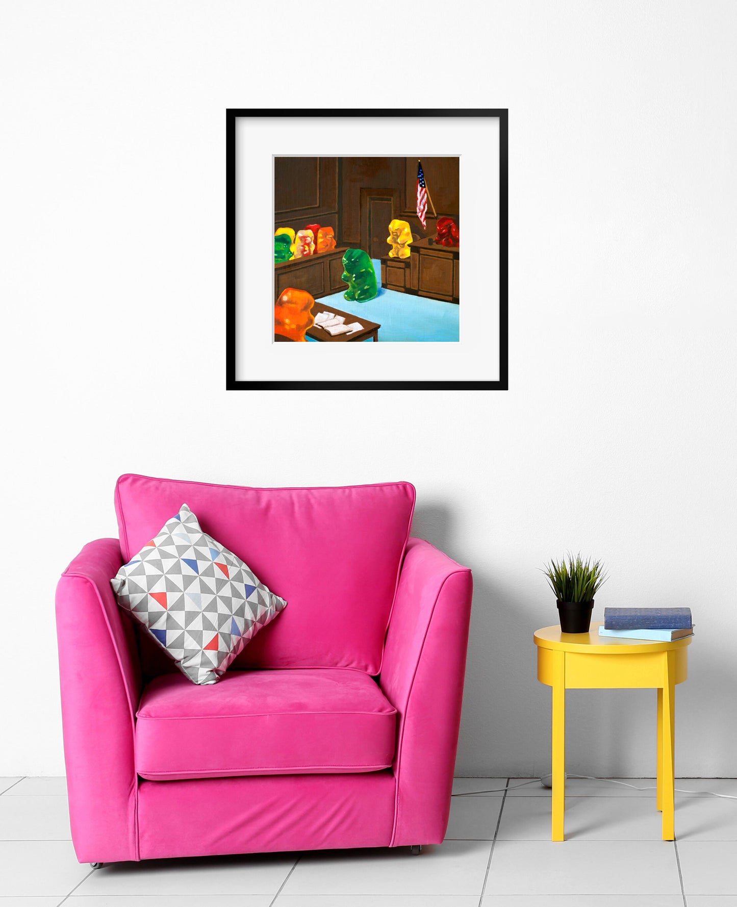 Gummy Bear Law And Order - art print