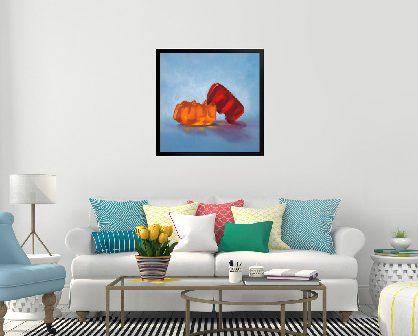 Gummy Bear Date Night - Framed Art Print