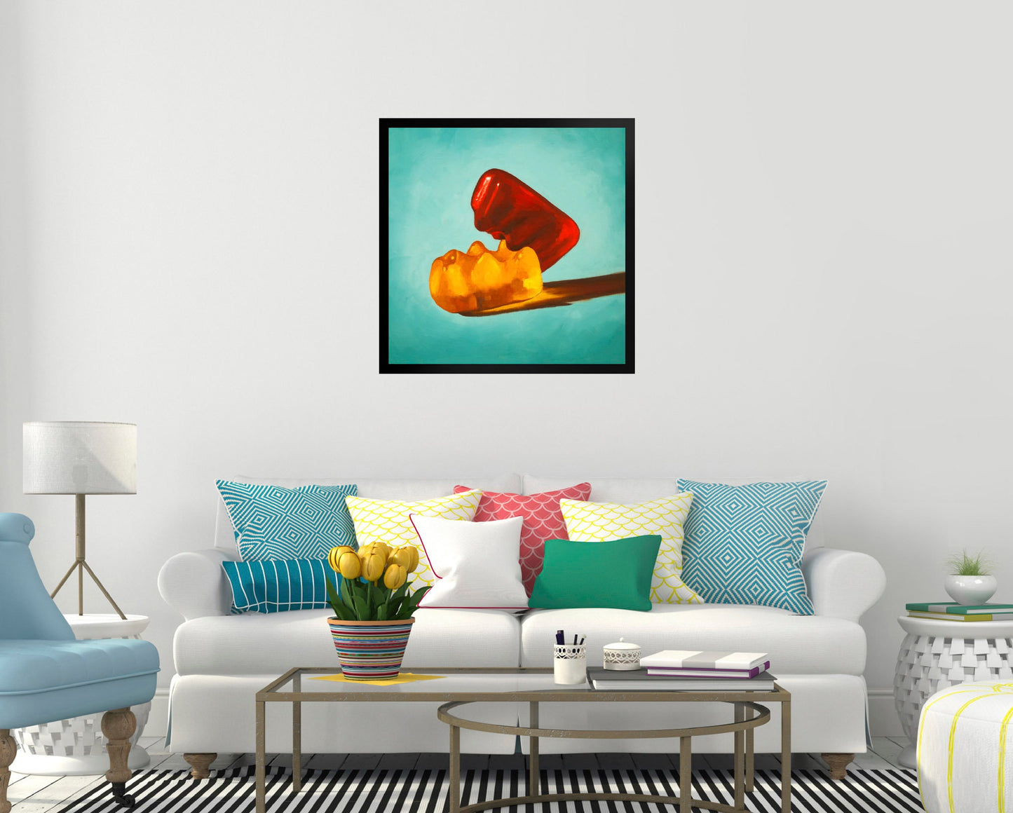 Gummy Bear Erotic - Framed Art Print