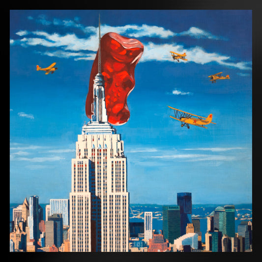 Gummy Bear King Kong - Framed Art Print