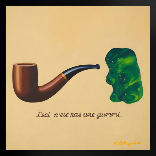 Gummy Bear Magritte - Framed Art Print