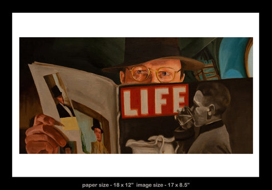 Raiders of the Lost Ark - art print - Villain on the plane
