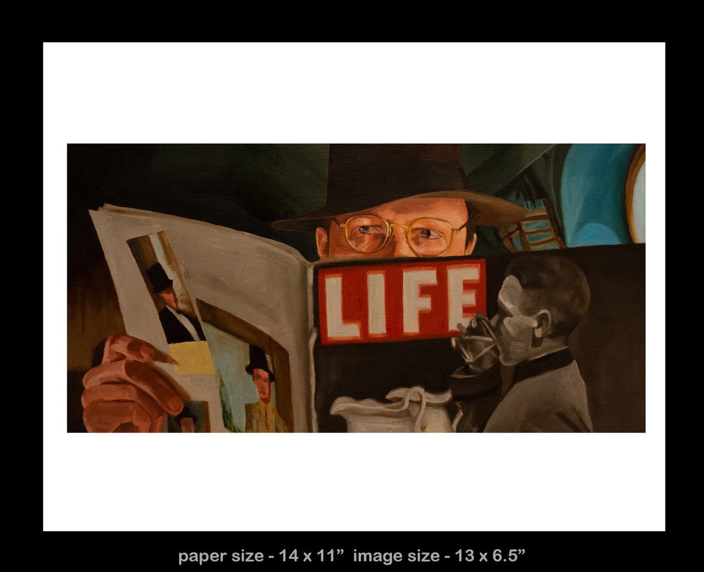 Raiders of the Lost Ark - art print - Villain on the plane