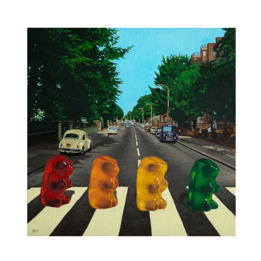 Abbey Road Gummy Bear - Art Print