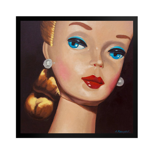 Vintage Barb Doll - Framed Art Print