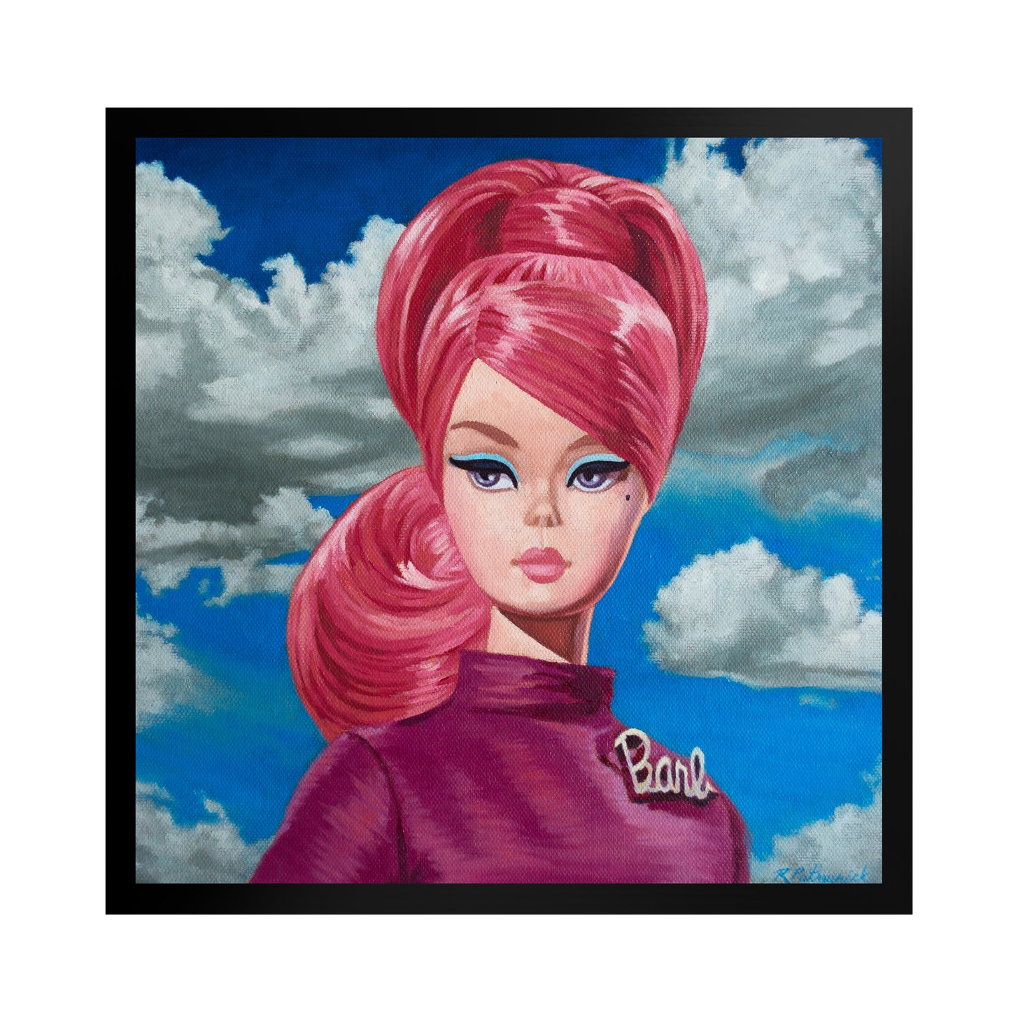 Vintage Barb Doll - Framed Art Print