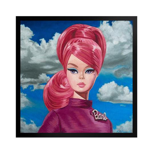 Vintage Barb Doll - Framed Art Print