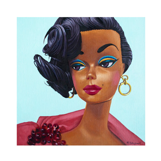 Vintage Black Doll - Art Print