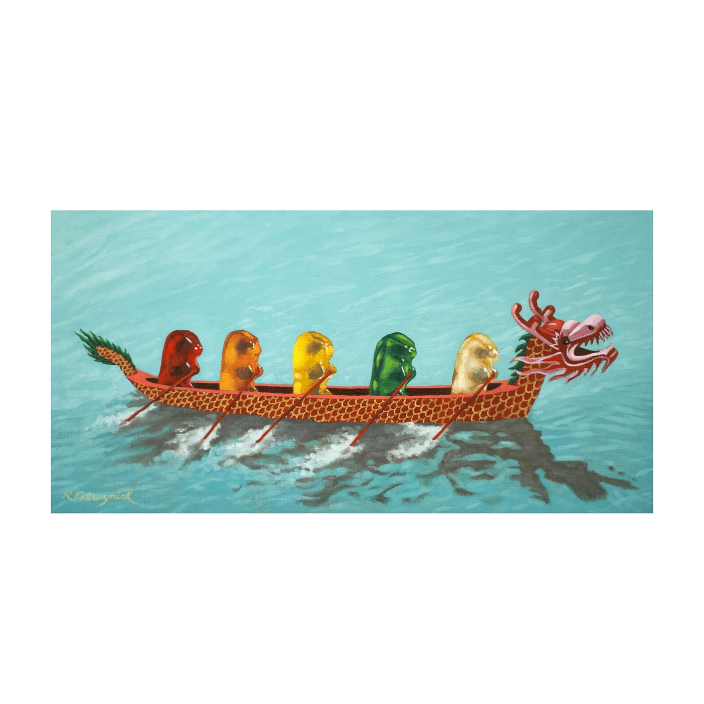 Gummy Bear Dragon Boat - Art Print