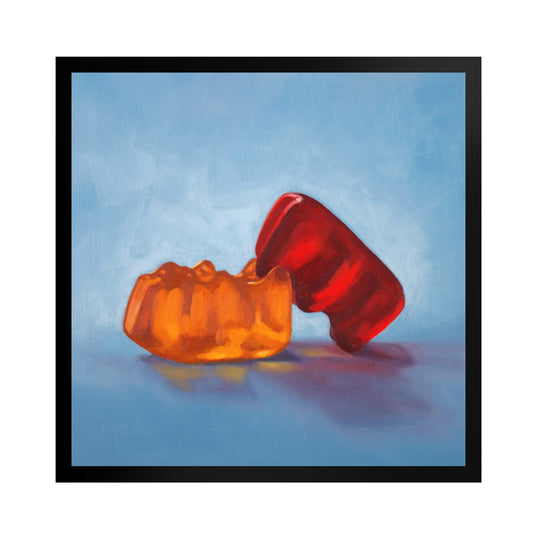Gummy Bear Date Night - Framed Art Print