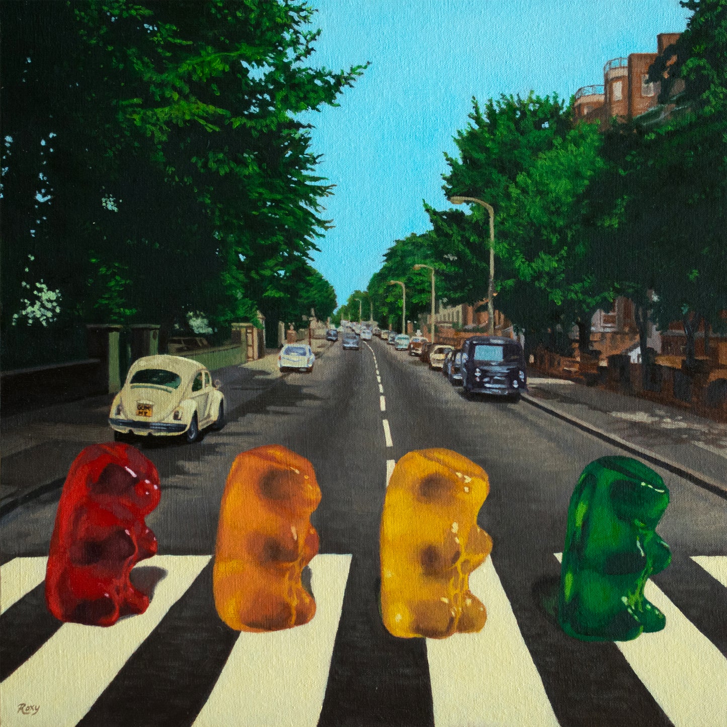 Abbey Road Gummy Bear - Art Print