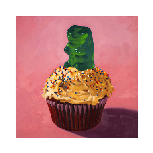 Gummy Bear Cupcake - Art Print