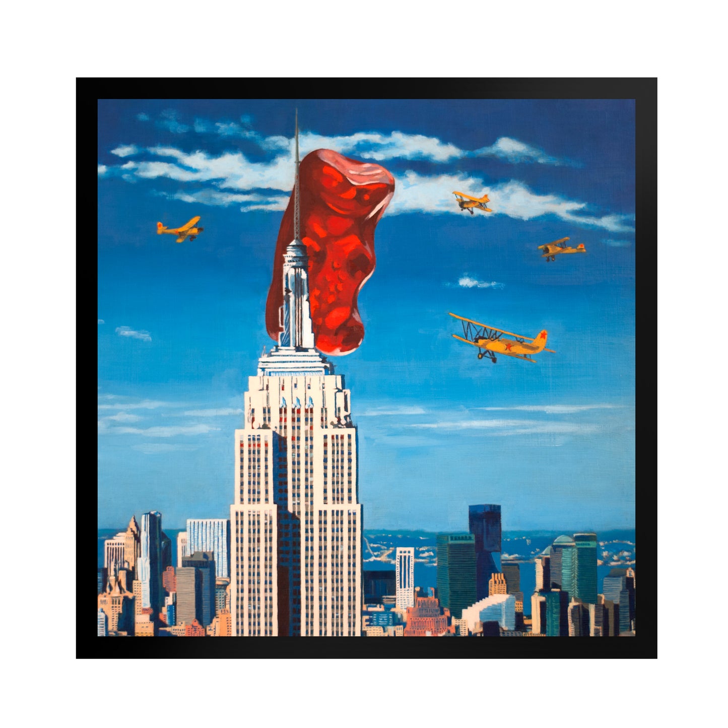 Gummy Bear King Kong - Framed Art Print