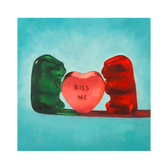 Gummy Bear Valentines Day Gift - Art print