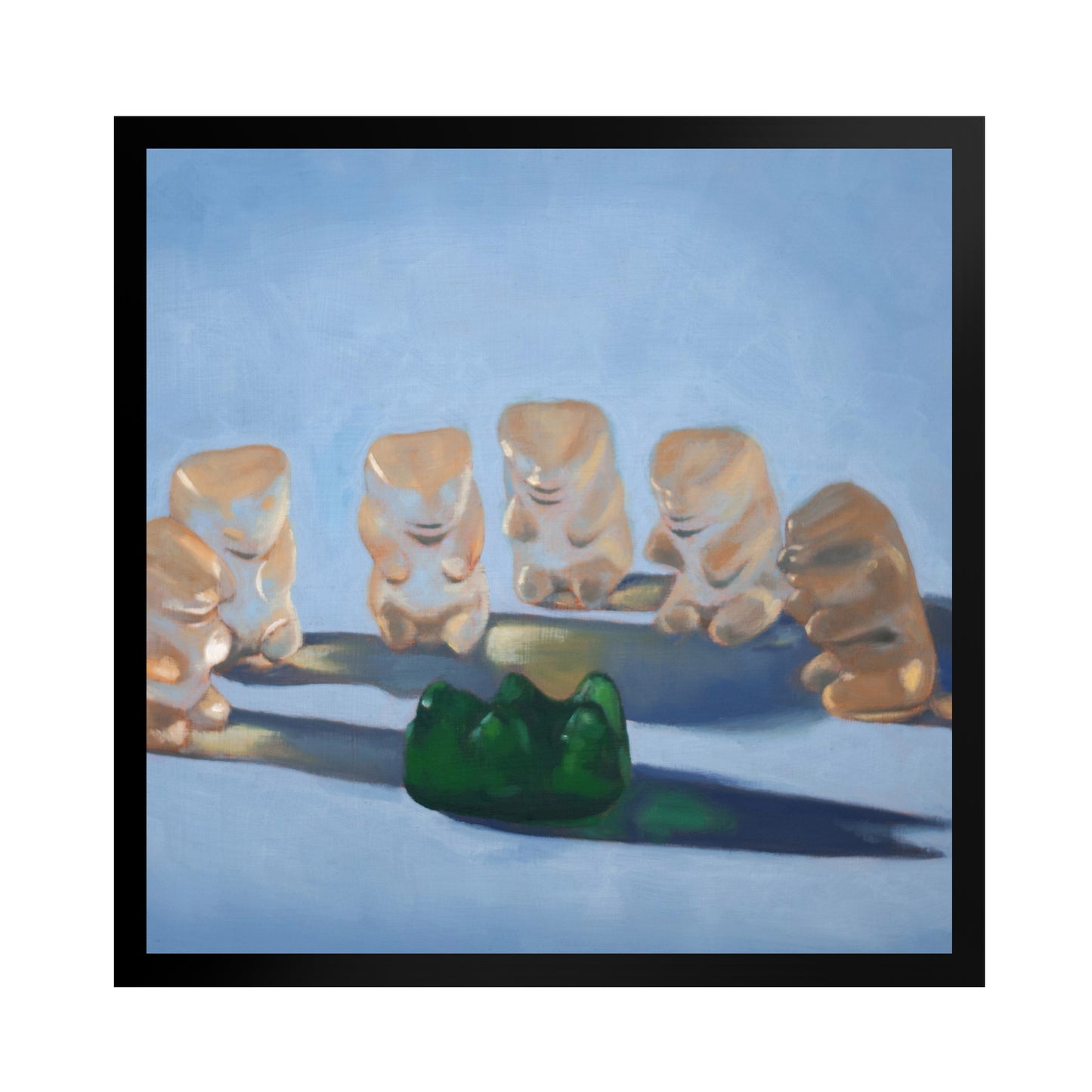 Gummy Bear Scary - Framed Art Print