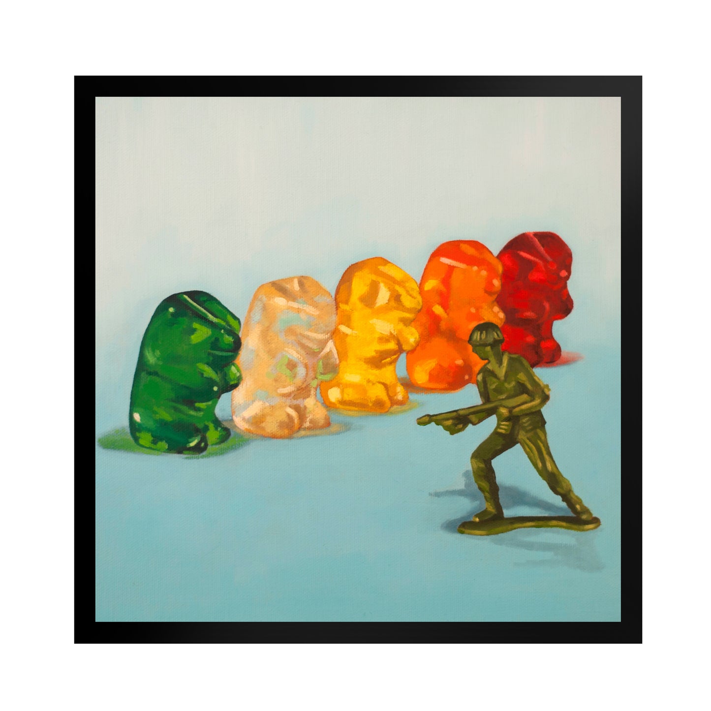 Gummy Bear Protest - Framed Art Print