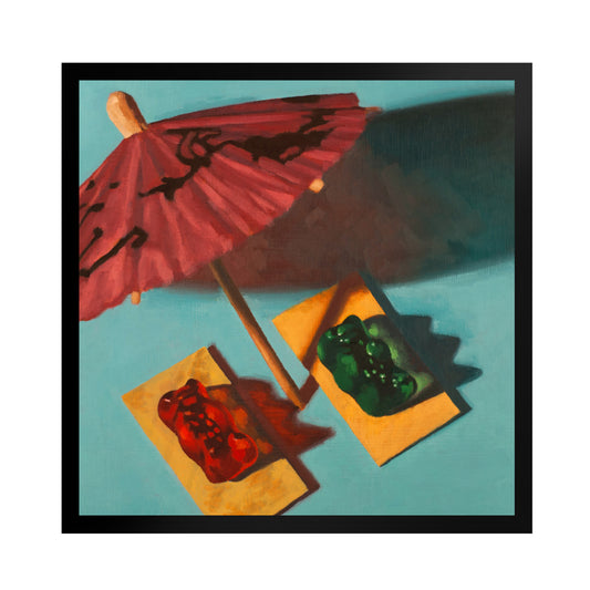 Gummy Bear Beach Bum - Framed Art print
