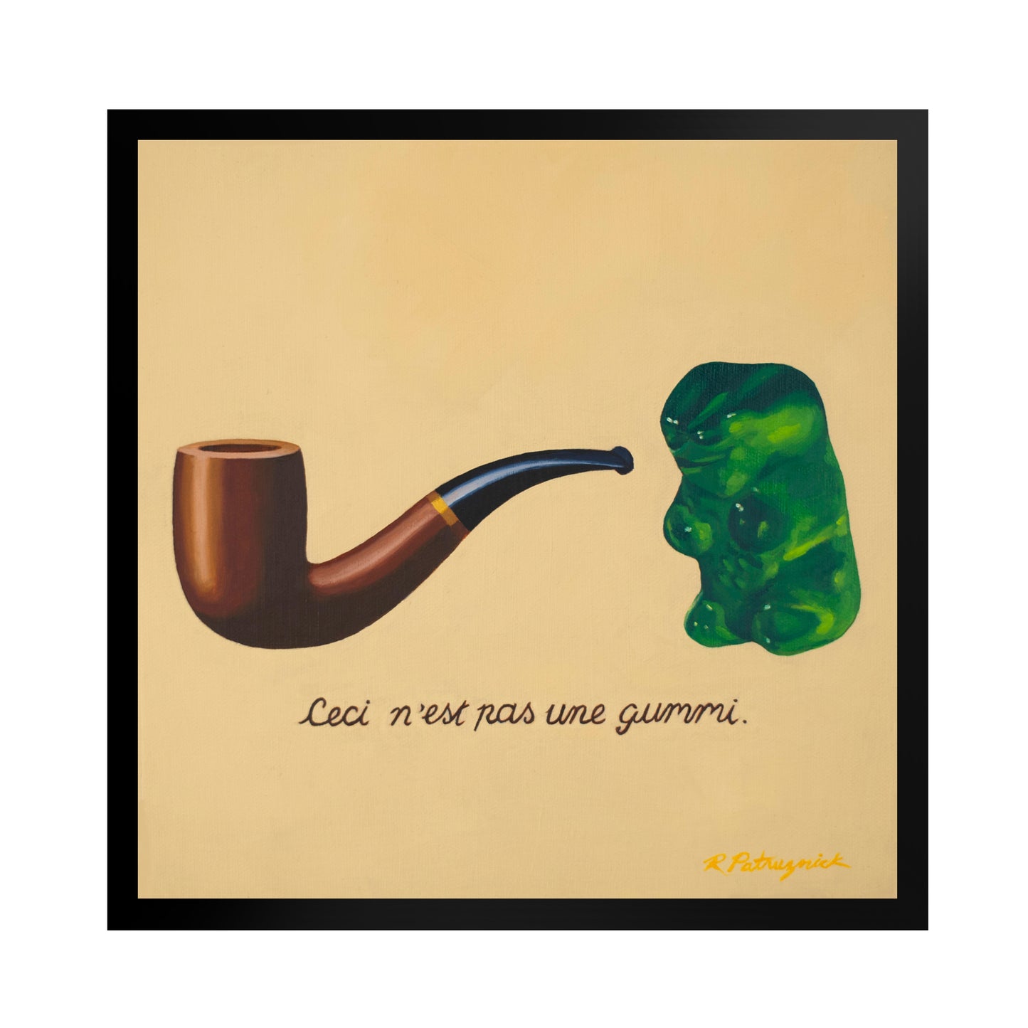 Gummy Bear Magritte - Framed Art Print
