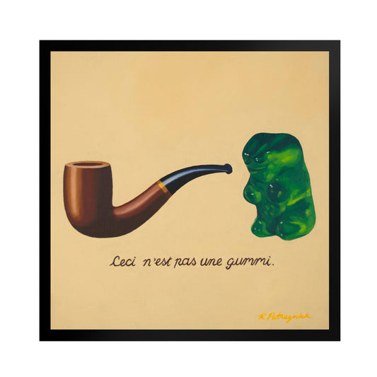 Gummy Bear Magritte - Framed Art Print