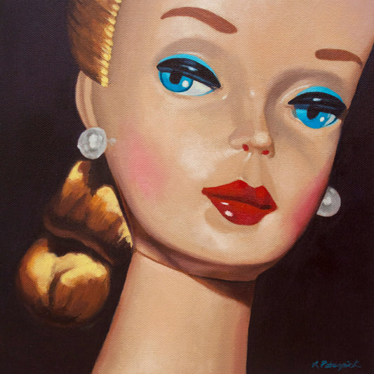 Blonde Vintage Doll - art print