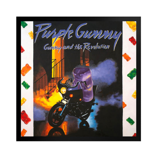 Gummy Bear Purple Rain - Framed Art Print