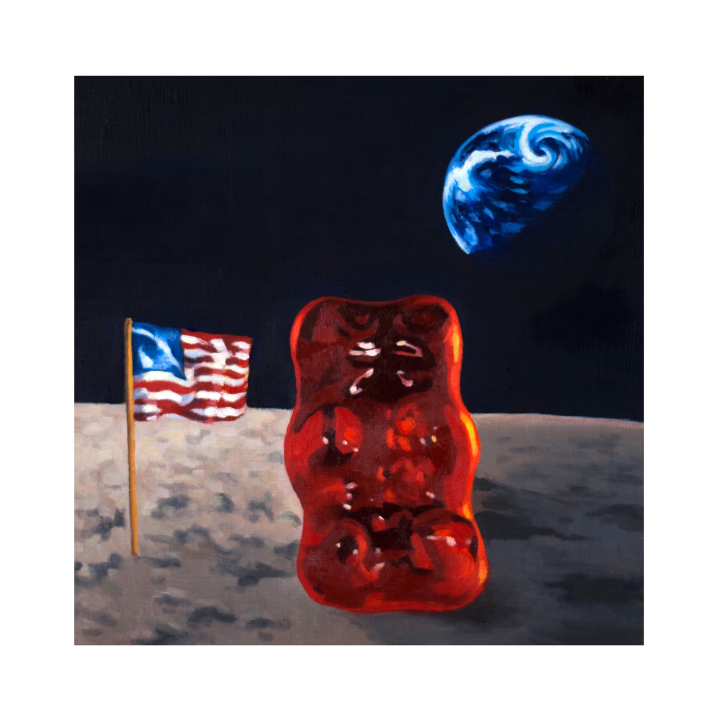Gummy Bear Astronaut - Art Print