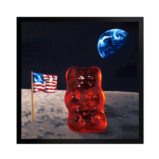 Gummy Bear Astronaut - Framed Art Print