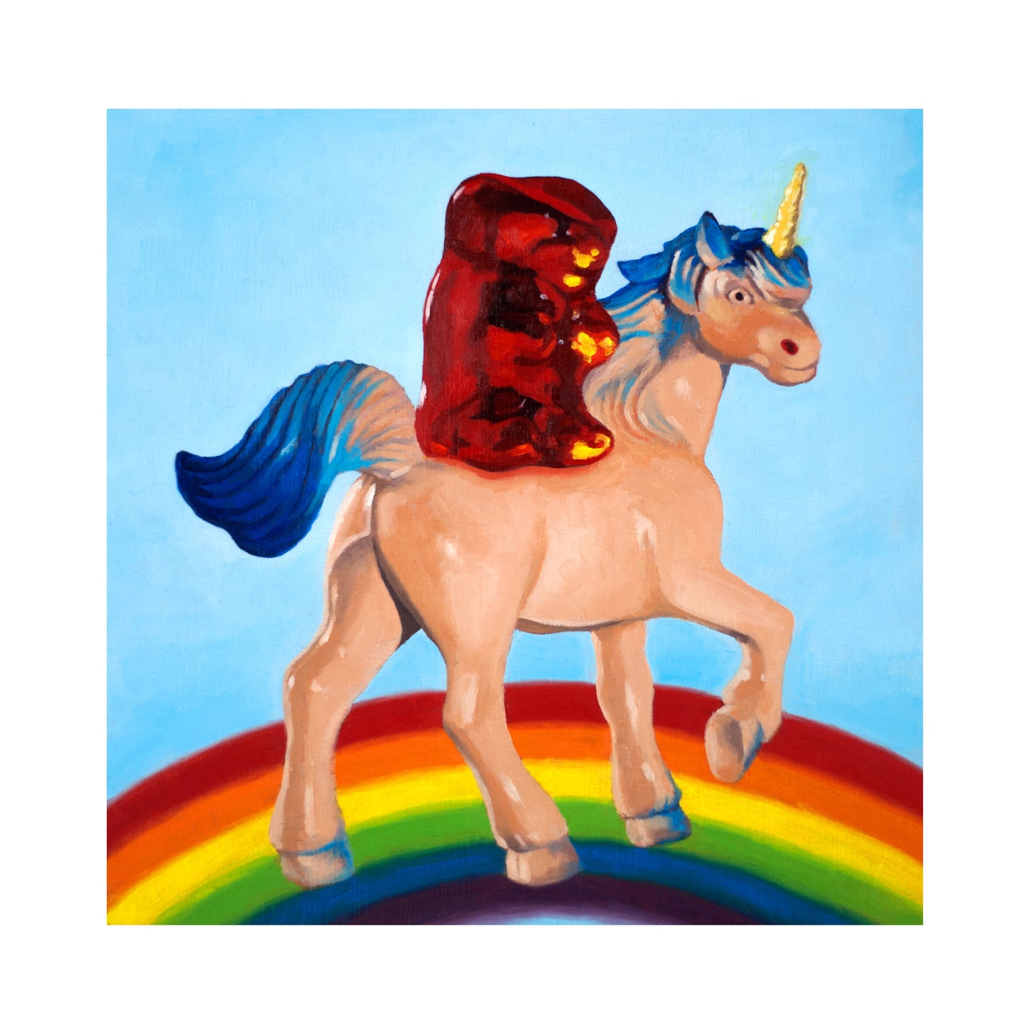 Gummy Bear Unicorn - Art Print
