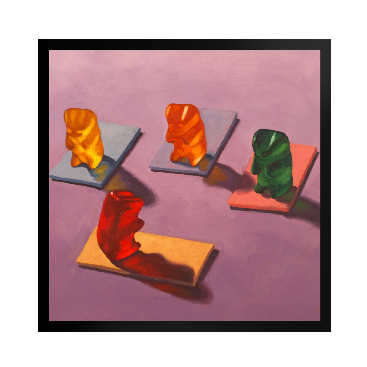 Gummy Bear Yoga - Framed Art Print