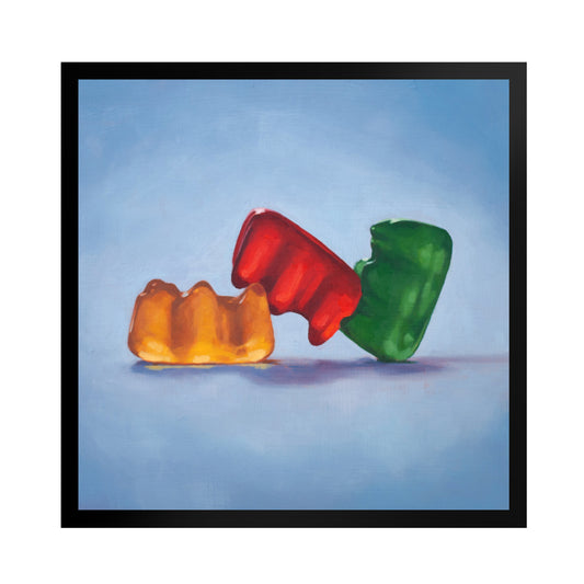 Gummy Bear Threesome - Framed Art Print