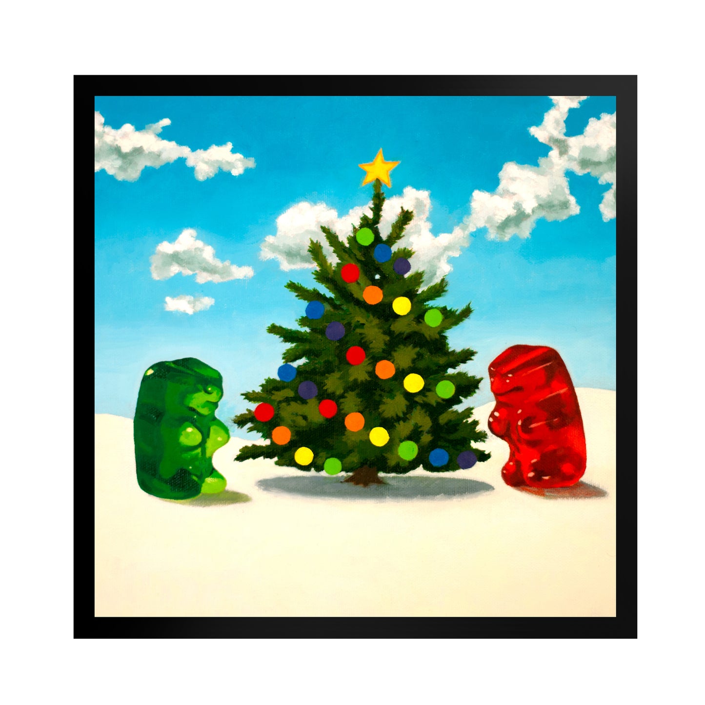 Gummy Bear Christmas - Framed Art Print