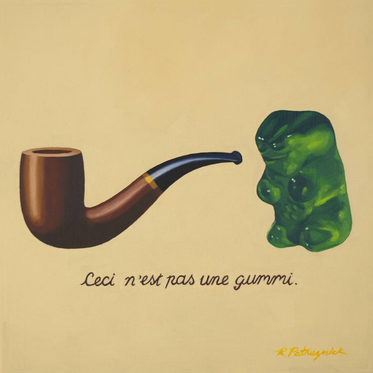 Gummy Bear Magritte - Art Print