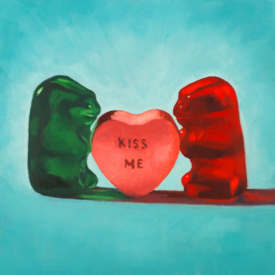 Gummy Bear Valentines Day Gift - Art print