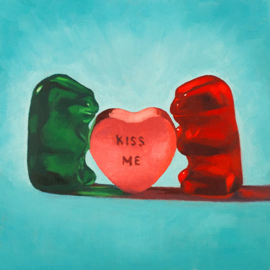 Gummy Bear Valentines Day Gift - Art print