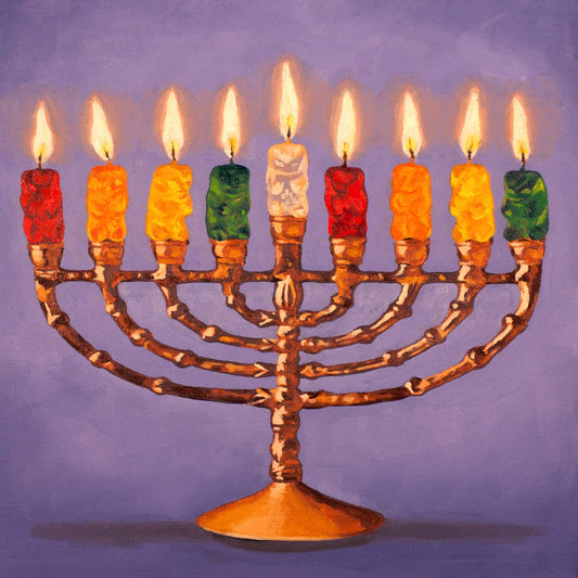 Gummy Bear Hanukkah - Art Print