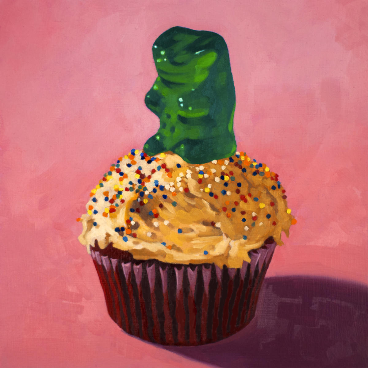 Gummy Bear Cupcake - Art Print