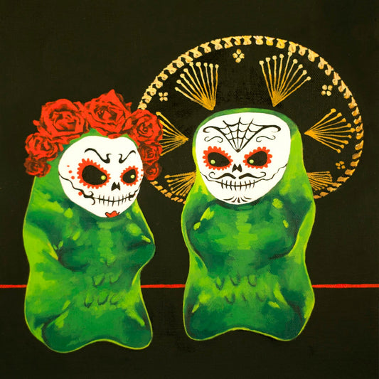 Gummy Bear Day Of The Dead - art print
