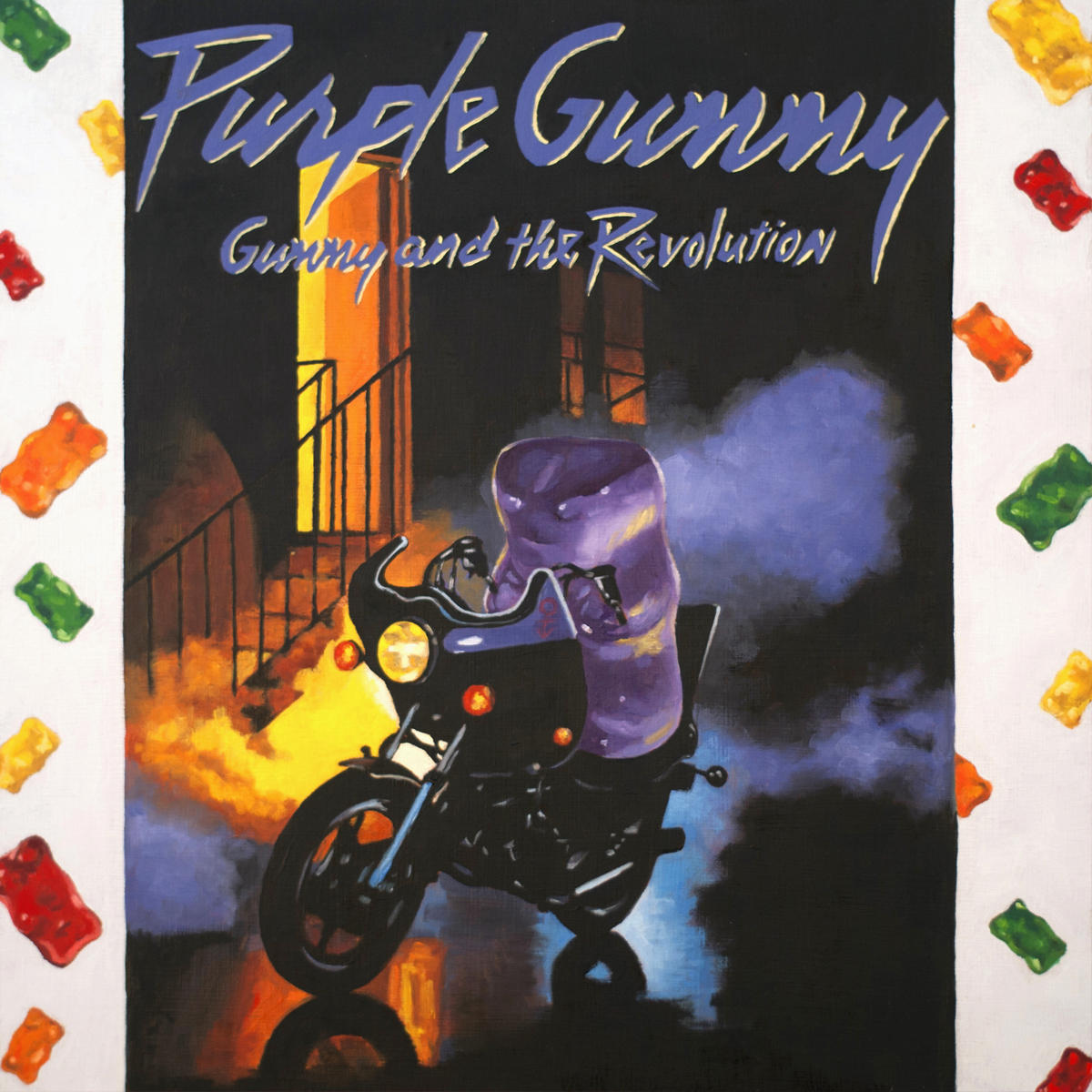 Gummy Bear Purple Rain - Art Print