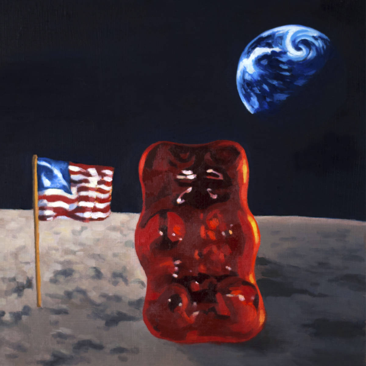 Gummy Bear Astronaut - Art Print