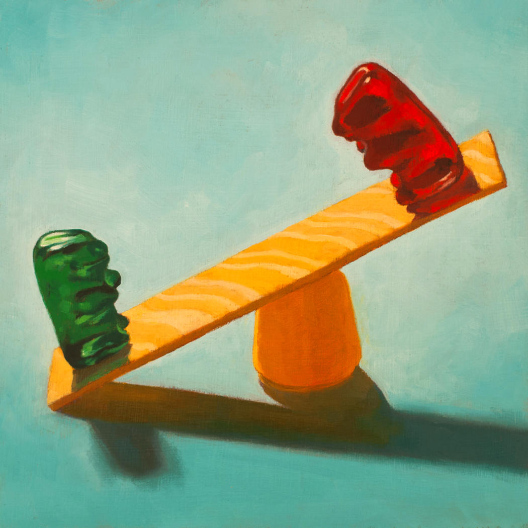 Gummy Bear Seesaw - Art print