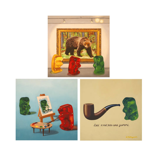 Gummy Bear Art Set of 3 Prints
