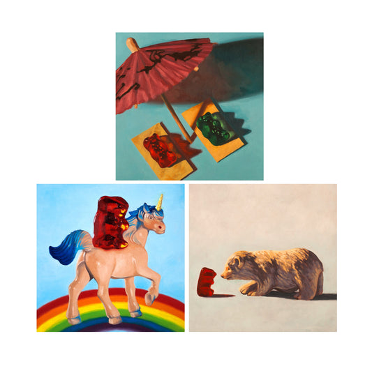 Gummy Bear Art - Set of 3 Prints