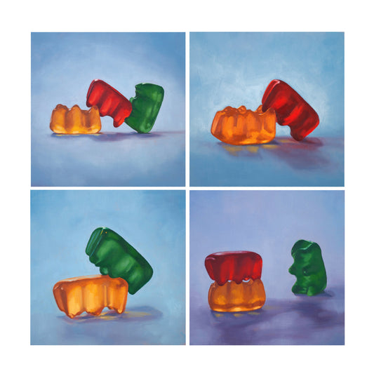 Gummy Bear Art - set of 4 Prints