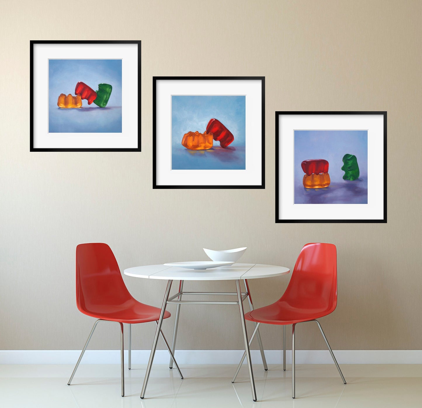 Sexy Gummy Bear Art - Set of 3 Prints