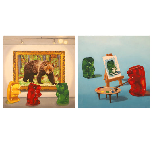 Gummy Bear art - set of 2 prints